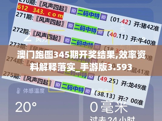 澳门跑图345期开奖结果,效率资料解释落实_手游版3.593