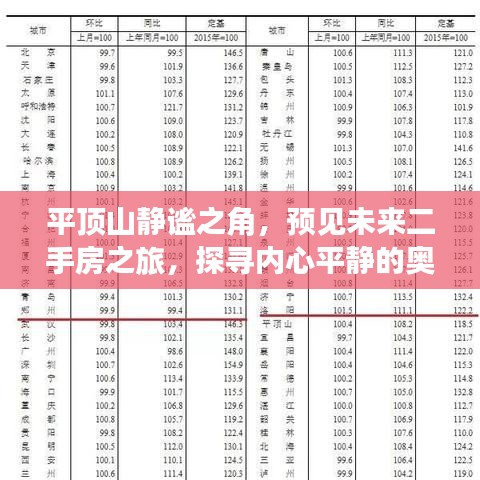 平顶山静谧之角，探寻内心平静的奥秘与预见未来二手房之旅