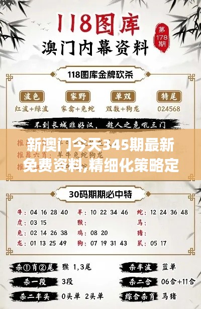 新澳门今天345期最新免费资料,精细化策略定义探讨_VR5.810