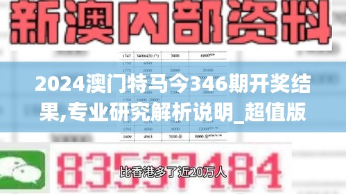 2024澳门特马今346期开奖结果,专业研究解析说明_超值版9.727