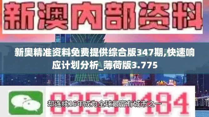 新奥精准资料免费提供综合版347期,快速响应计划分析_薄荷版3.775