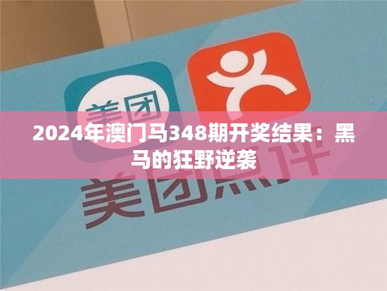 2024年澳门马348期开奖结果：黑马的狂野逆袭