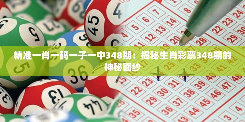 精准一肖一码一子一中348期：揭秘生肖彩票348期的神秘面纱