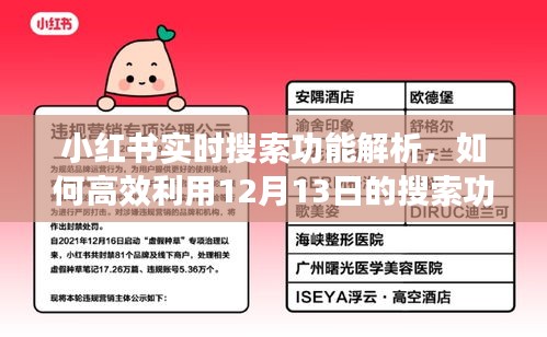 小红书实时搜索功能详解与高效利用指南（12月13日版）