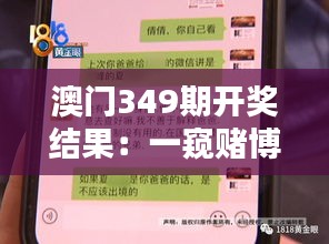 澳门349期开奖结果：一窥赌博胜地的盈亏真相