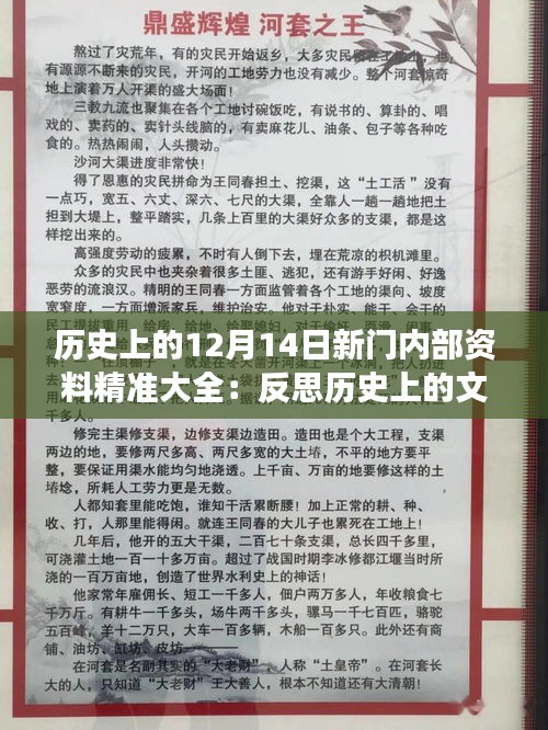 历史上的12月14日新门内部资料精准大全：反思历史上的文化变迁