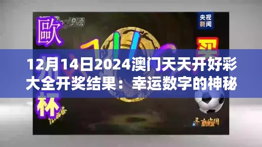 12月14日2024澳门天天开好彩大全开奖结果：幸运数字的神秘光环