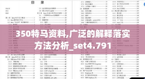 350特马资料,广泛的解释落实方法分析_set4.791