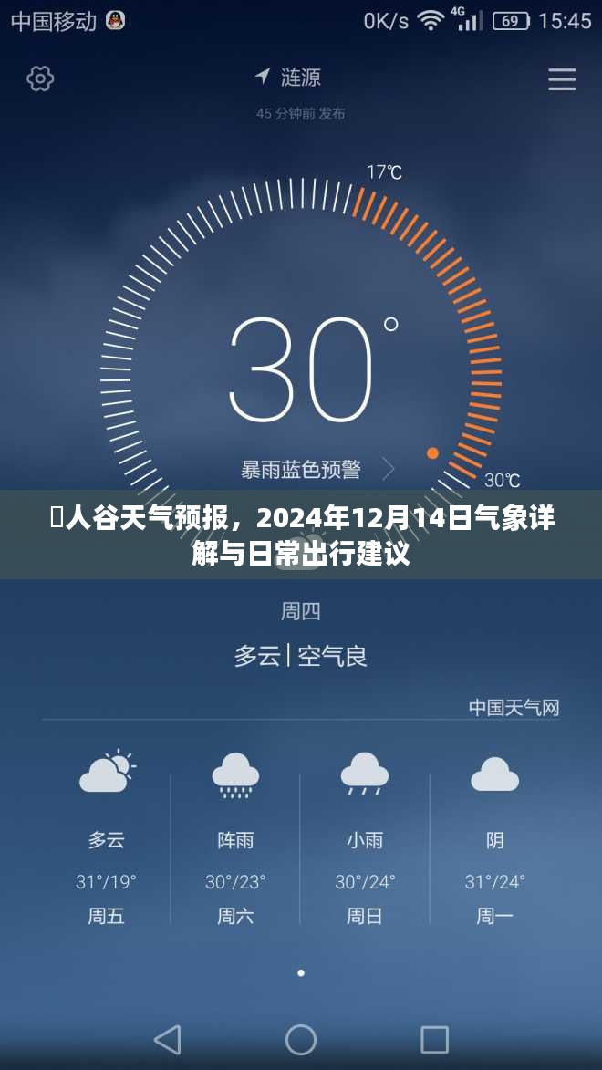 賨人谷天气预报详解，2024年12月14日气象及出行建议