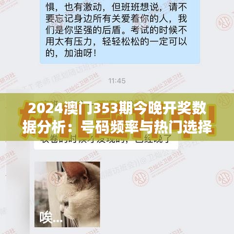 2024澳门353期今晚开奖数据分析：号码频率与热门选择