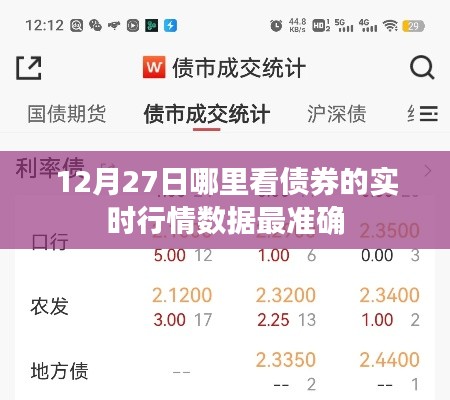债券实时行情数据，最准确查看时间12月27日