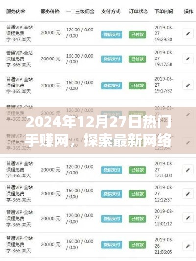 2024年热门手赚网，最新网络赚钱途径探索