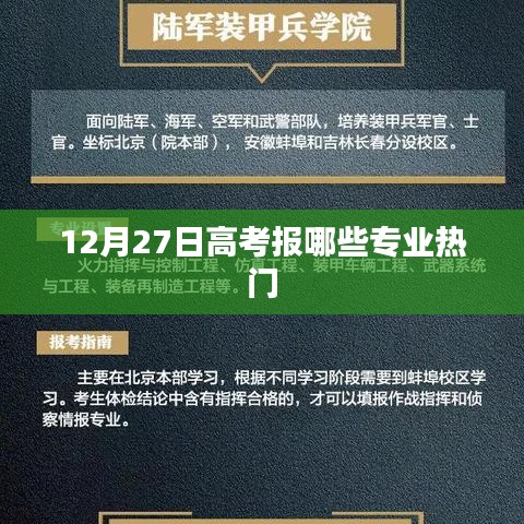 高考热门专业选择指南，12月报考热门专业推荐