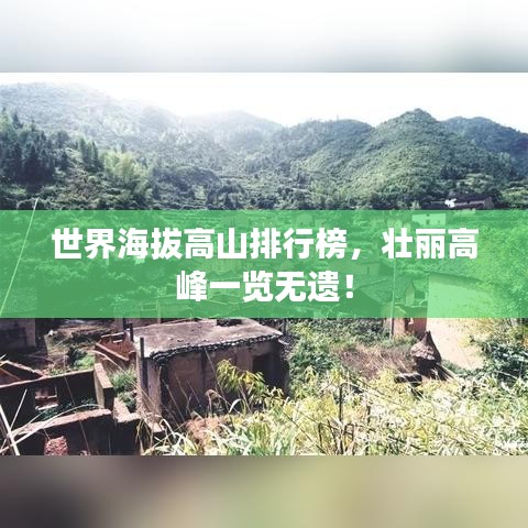 世界海拔高山排行榜，壮丽高峰一览无遗！