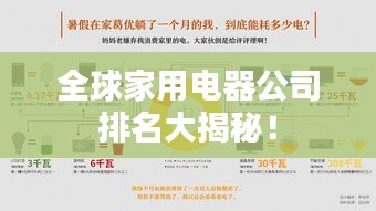 全球家用电器公司排名大揭秘！