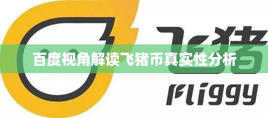 百度视角解读飞猪币真实性分析