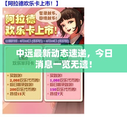 中远最新动态速递，今日消息一览无遗！