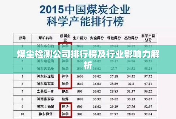 煤尘检测公司排行榜及行业影响力解析