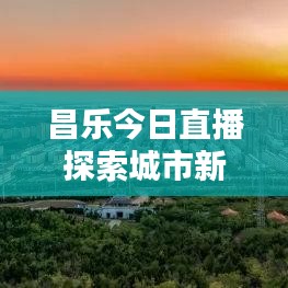昌乐今日直播探索城市新貌，感受生活新节奏