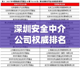 深圳安全中介公司权威排名榜单揭晓！