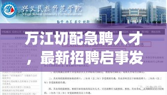 万江切配急聘人才，最新招聘启事发布！