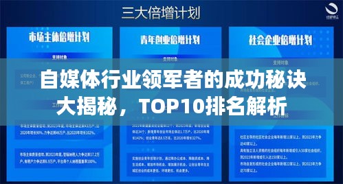自媒体行业领军者的成功秘诀大揭秘，TOP10排名解析