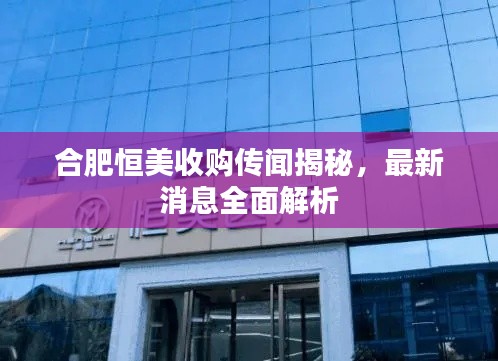 合肥恒美收购传闻揭秘，最新消息全面解析