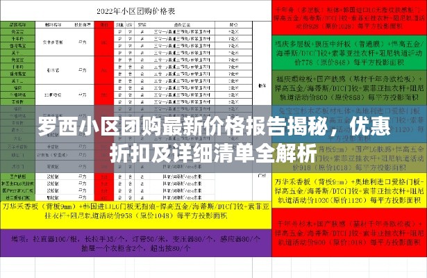 罗西小区团购最新价格报告揭秘，优惠折扣及详细清单全解析