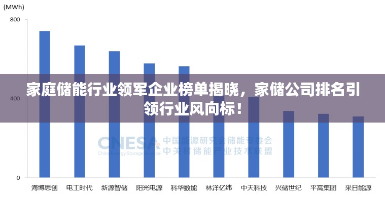 家庭储能行业领军企业榜单揭晓，家储公司排名引领行业风向标！