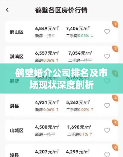 鹤壁婚介公司排名及市场现状深度剖析