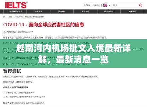 越南河内机场批文入境最新详解，最新消息一览