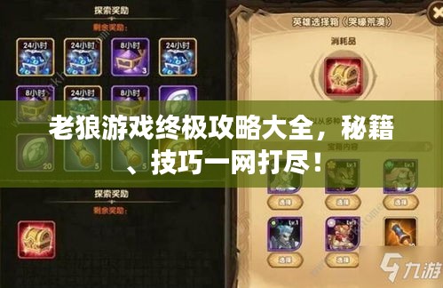 老狼游戏终极攻略大全，秘籍、技巧一网打尽！