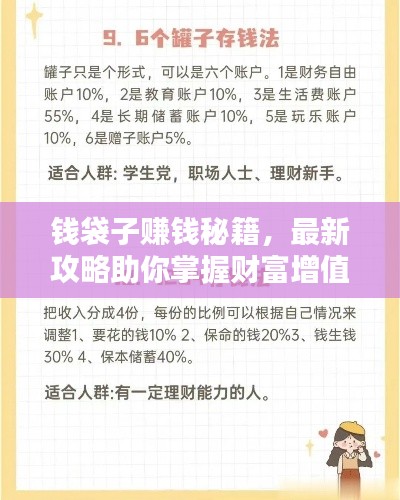 钱袋子赚钱秘籍，最新攻略助你掌握财富增值秘诀！