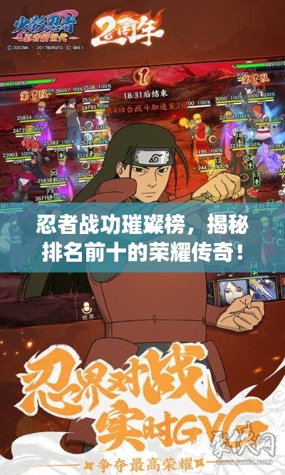 忍者战功璀璨榜，揭秘排名前十的荣耀传奇！