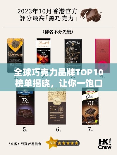 全球巧克力品牌TOP10榜单揭晓，让你一饱口福之选！