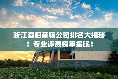 浙江酒吧音箱公司排名大揭秘！专业评测榜单揭晓！
