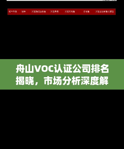 舟山VOC认证公司排名揭晓，市场分析深度解读