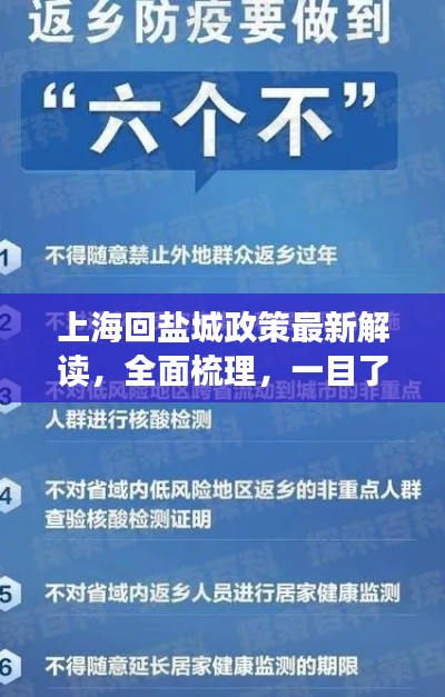 上海回盐城政策最新解读，全面梳理，一目了然